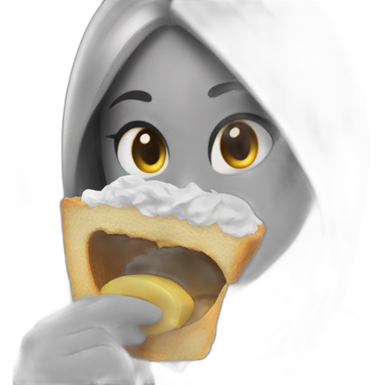Bite noire avec des ailes emoji