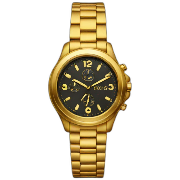 golden watch emoji