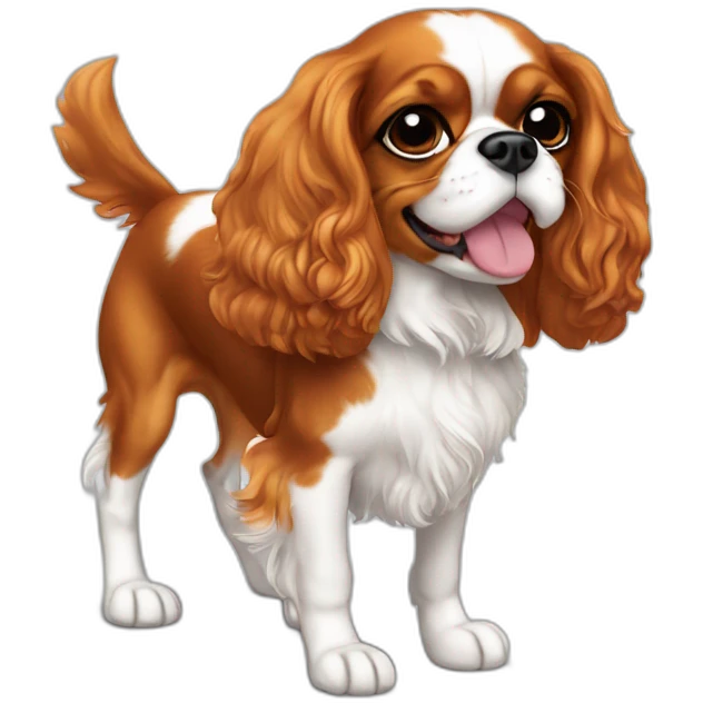 cavalier king charles wearing high heels emoji