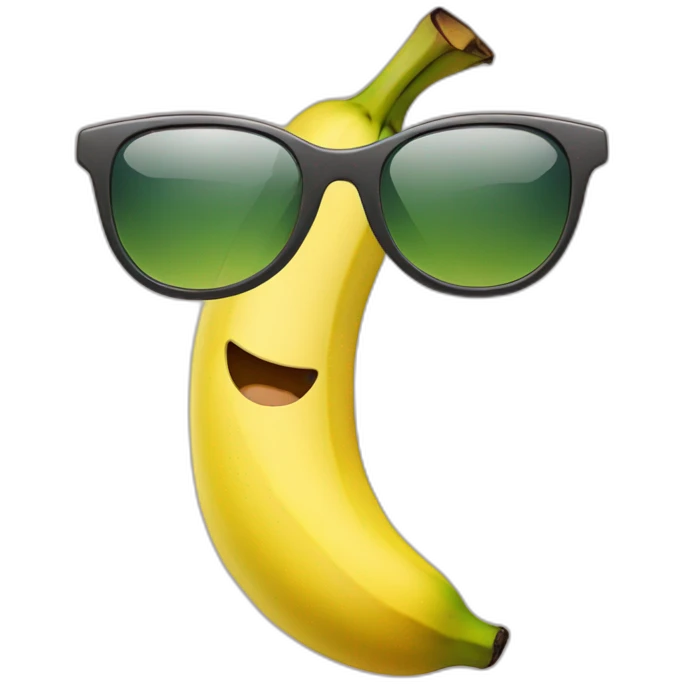 Banane mit Sonnenbrille emoji