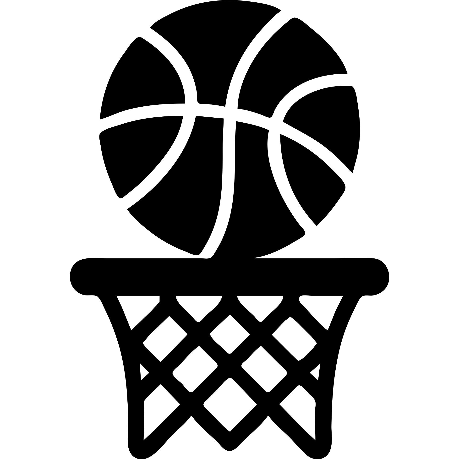 A basketball ball in a net emoji