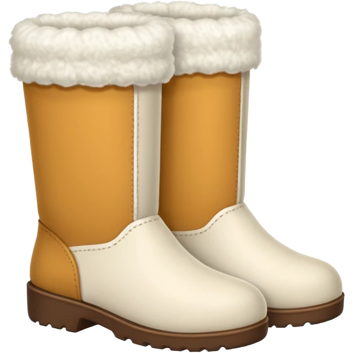 White felt boots emoji