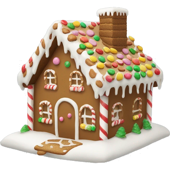gingerbread house emoji