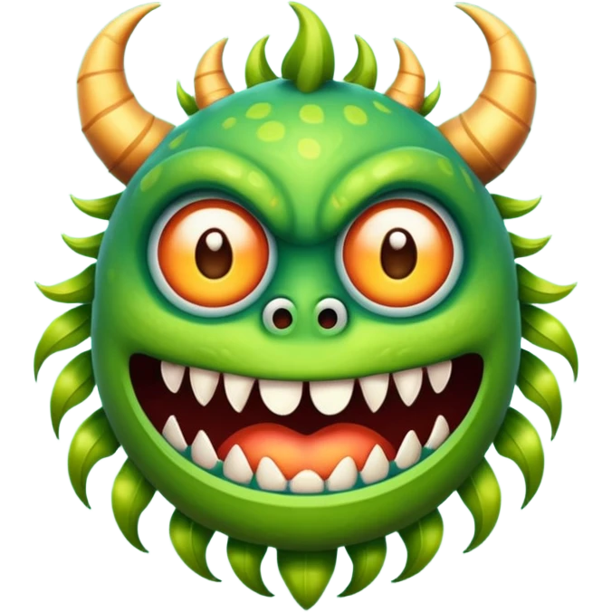 Mمزخرف مثل شعار مونستر emoji