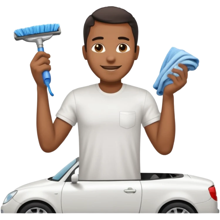 car washer black man  emoji