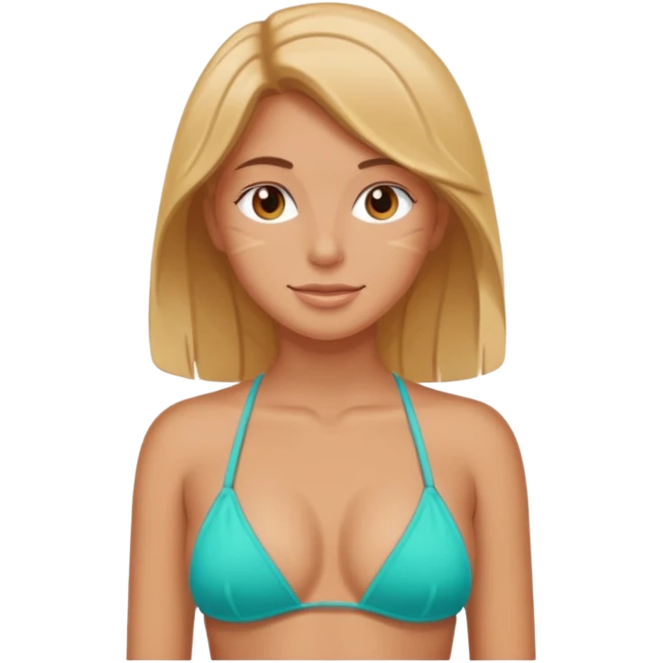 tan line on bikini emoji