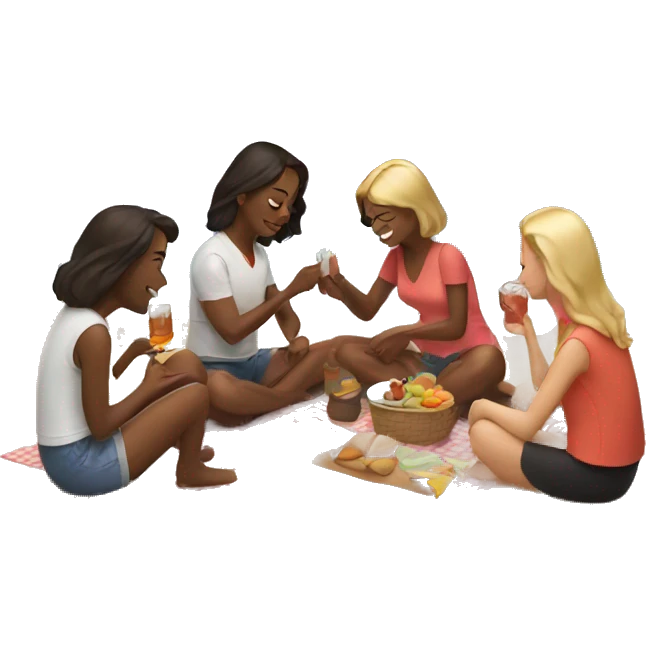sunset picnic by the beach emoji