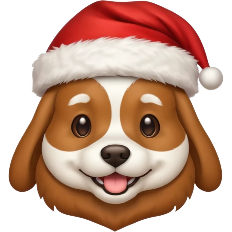 Dog with Santa hat emoji