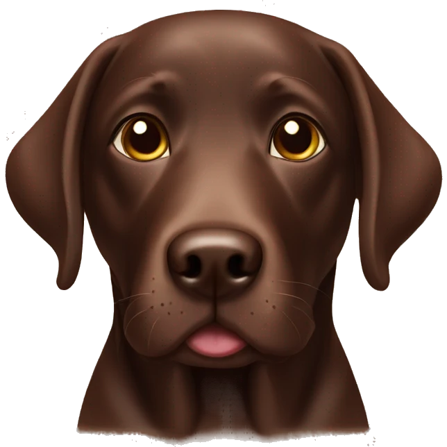 Chocolate Labrador  emoji