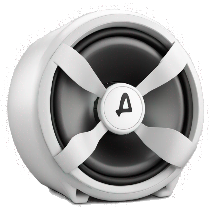 JL audio subwoofer with white bow emoji