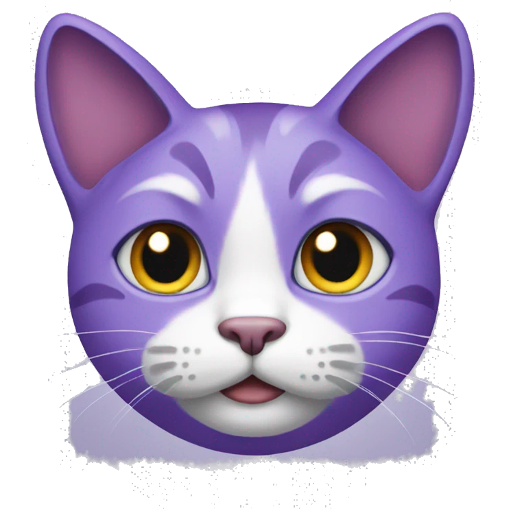 Purple cat emoji