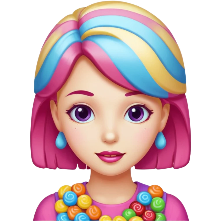 candygirl made of candy emoji