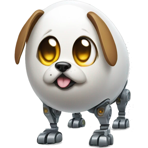 dog robot egg emoji