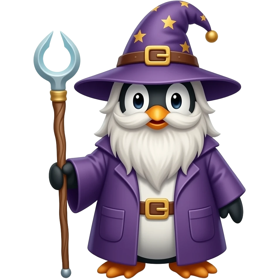 Penguin Wizard emoji