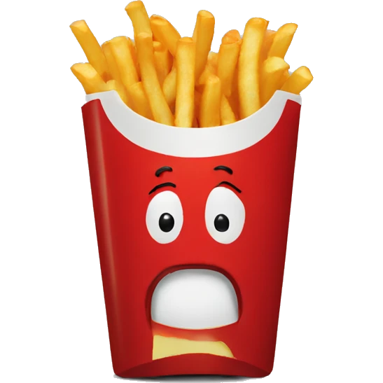 Trumps eats fries emoji