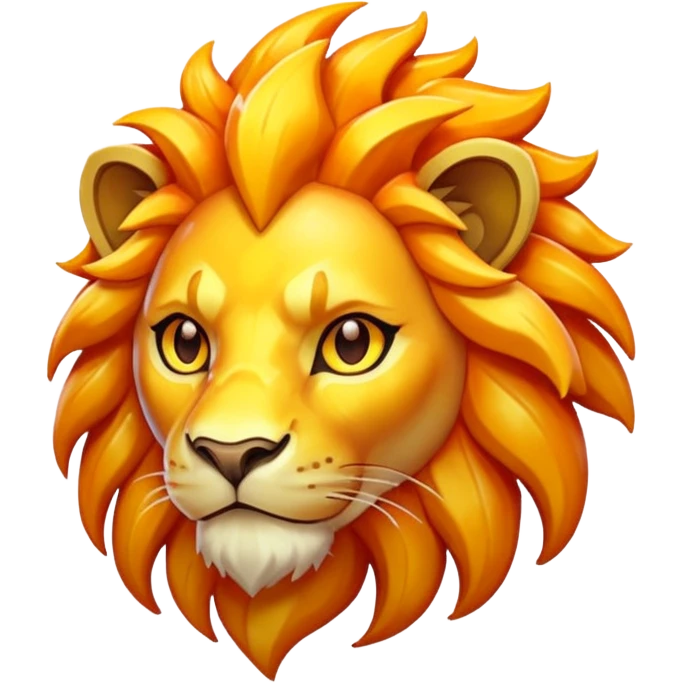 Pokemon legendary laranja and yellow crystal lion emoji