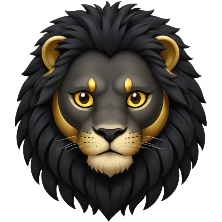 Siyah aslan emoji