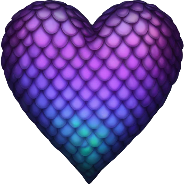 dark iridescent scale heart emoji