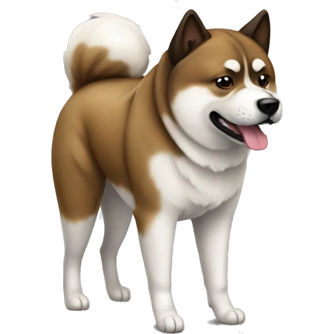Brindle Akita Inu emoji
