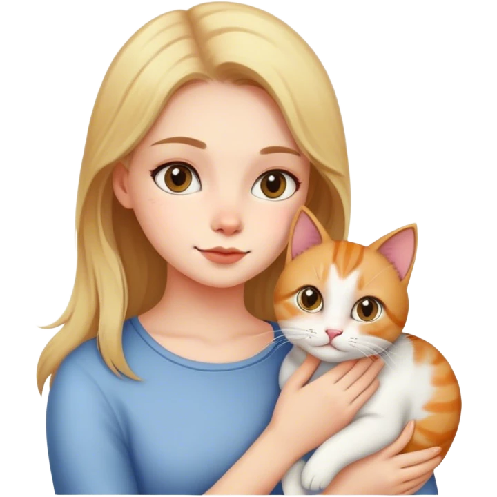cat with a girl emoji
