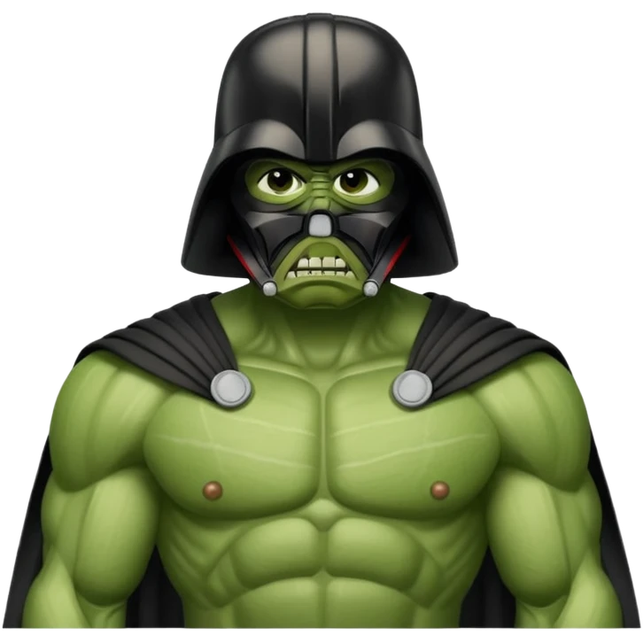 hulk darth vader com o capacete dele emoji