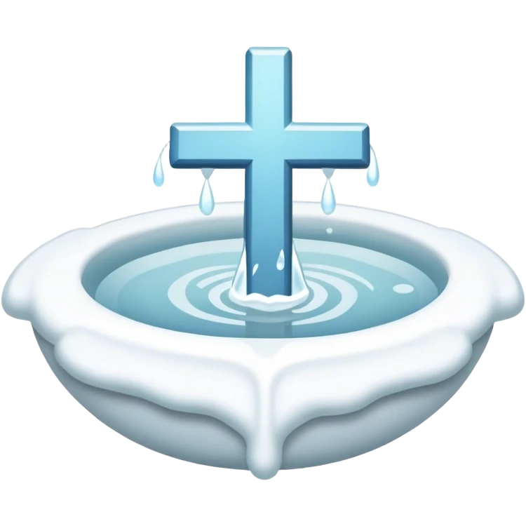 baptized emblem white emoji