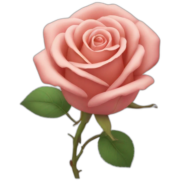 rose pensive emoji