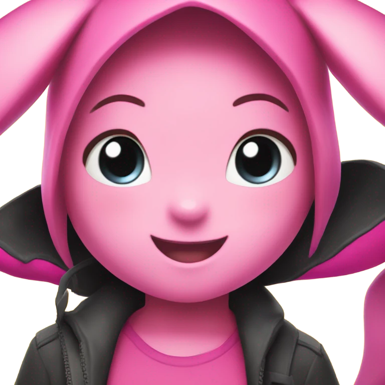 Pink pikachu emoji