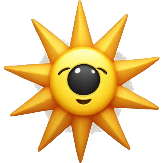 Aesthetic Sun Star  emoji
