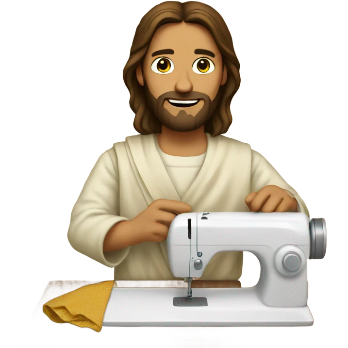 Jesus sewing emoji