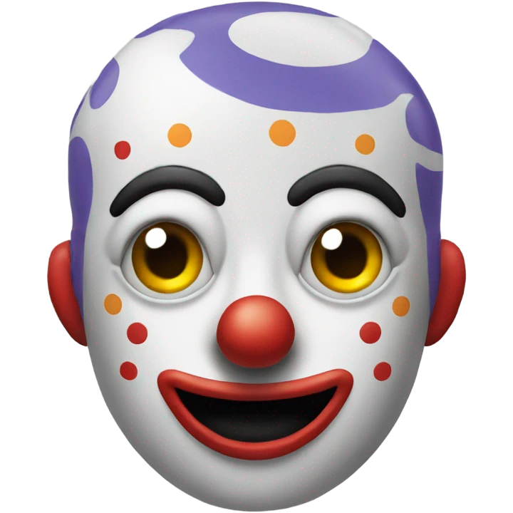 Clown robot emoji