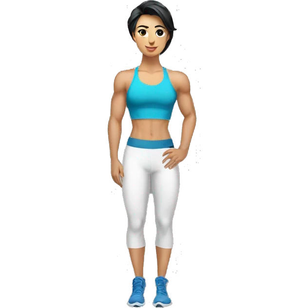 strong, stylish and ripped central asian nutrionist emoji