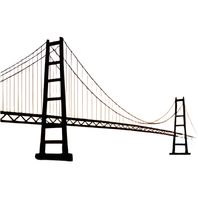 Imagem da ponte hercilio luz em florianópolis emoji