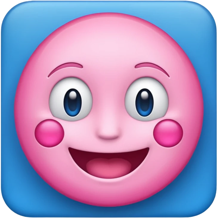 Emoji azul e rosa emoji