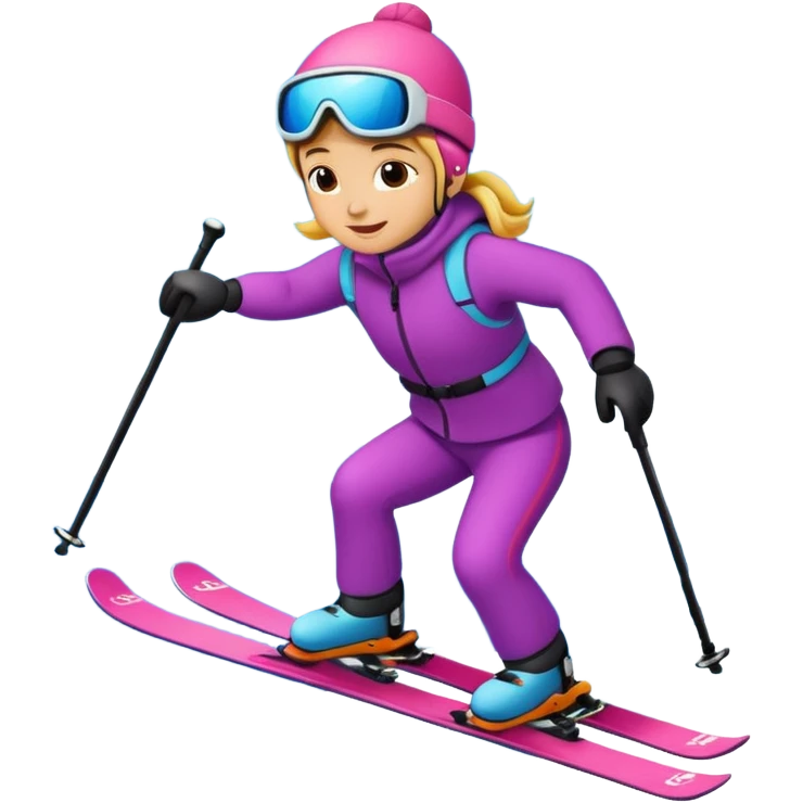 Ski cartoon emoji