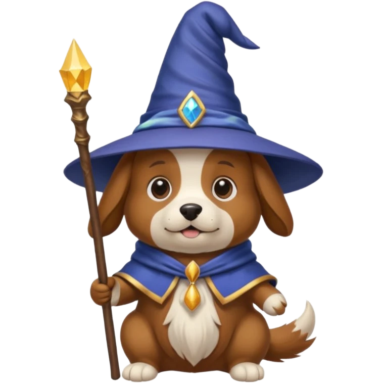 Dog wizard emoji