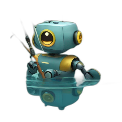 robot fishing emoji