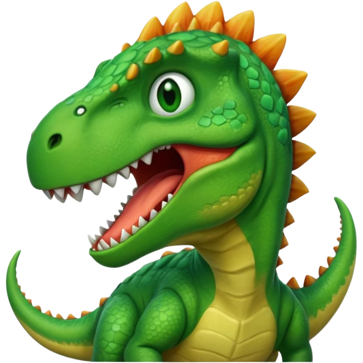 Dinosaur in pain cry emoji