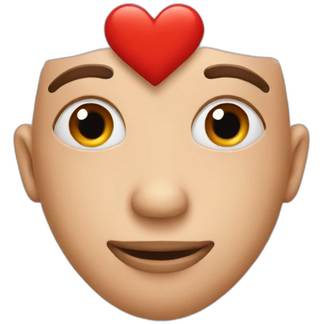 Red heart shape emoji