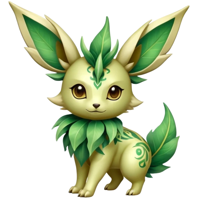 Shiny Exotic Bayleaf-Leafeon-Hybrid-Creature emoji
