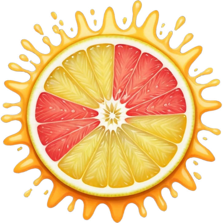 exposion of lemon, orange and grapeffruit emoji