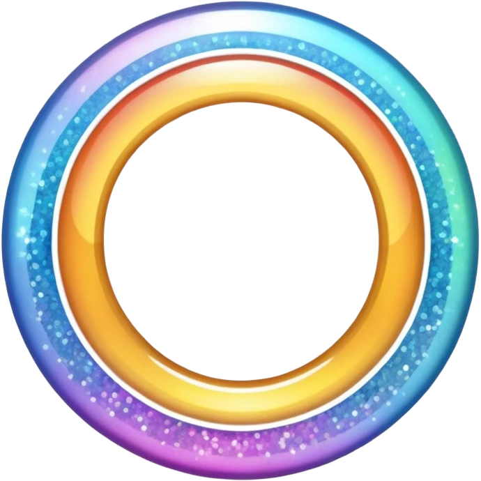 Glitter inner circle emoji