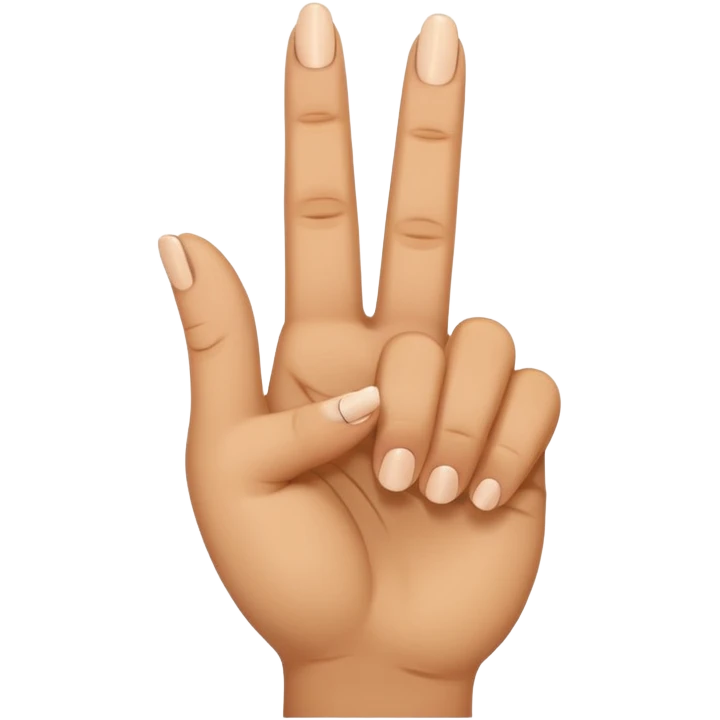 Its a meme in indai that is a hand gesture which middle finger is faced front and all finger is faced upward emoji