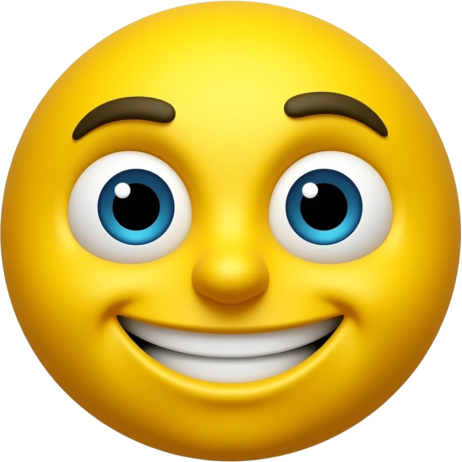 Yellow emoji mischievous emoji