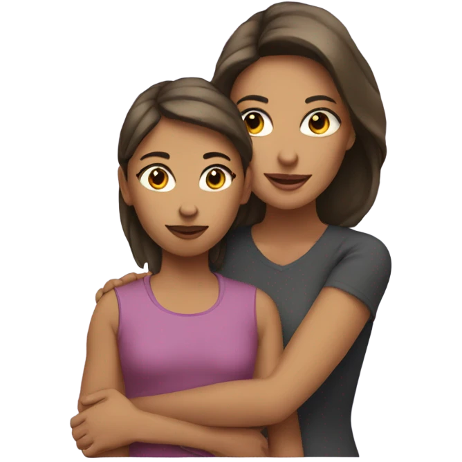 mom and daughter emoji