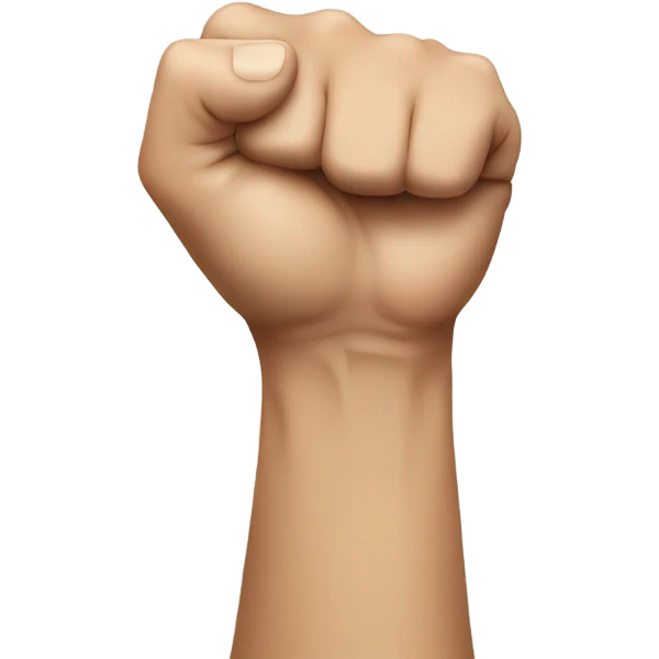 Fist with arm emoji