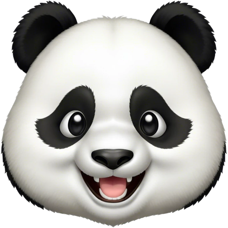 Panda laughing emoji