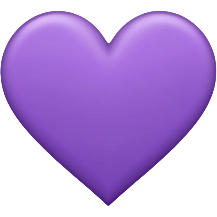  paper with Hand-drawn purple heart contur emoji