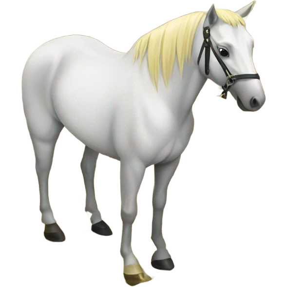 A horse with money emoji