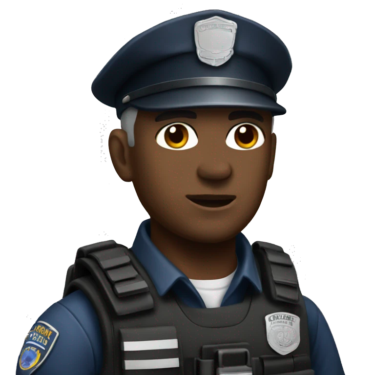 Swat officer iOS  emoji